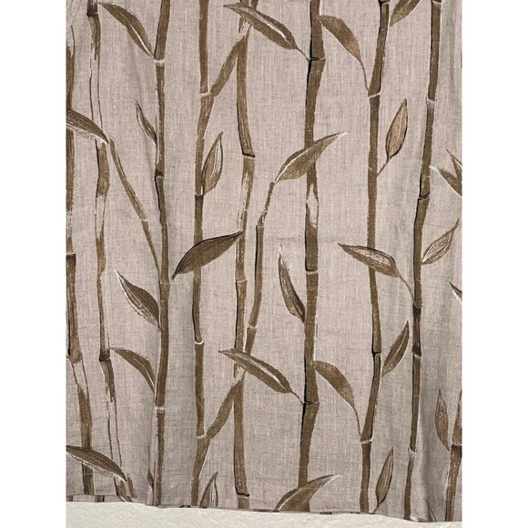 LIZ CLAIBORNE 100% Linen Bamboo Print Sleeveless Shirt Size XL - Picture 9 of 11